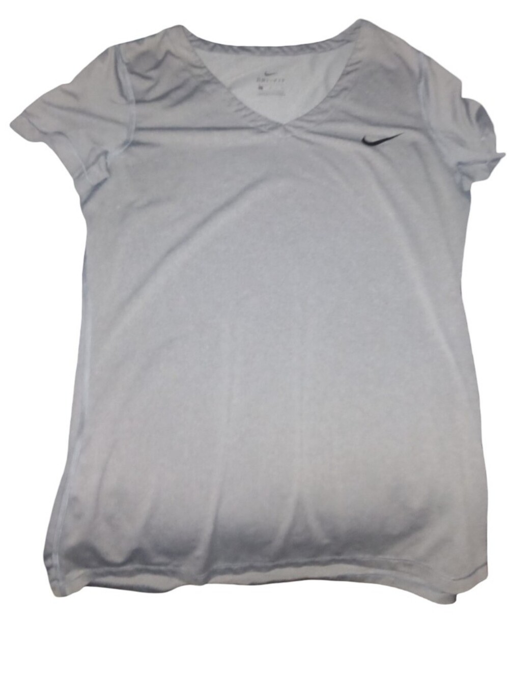 Clothes: Womens Dri Fit Gray Nike V-neck Tshirt (Large) NWOT